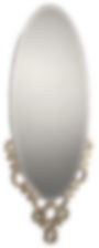 Handcrafted French style mirror with hand-ground finish