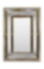 Handcrafted Venetian style mirror with gold finish and black accents