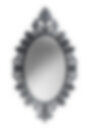 Handcrafted Venetian style mirror with crystal and grey finish