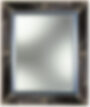 Classic mirror with gilded brass and black marble details