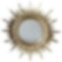 Classic mirror with warm silver finish