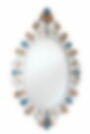 Handcrafted French style mirror with hand-ground finish